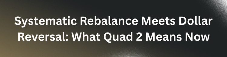 [Test!-Week1] Systematic Rebalance Meets Dollar Reversal: What Quad 2 Means Now
