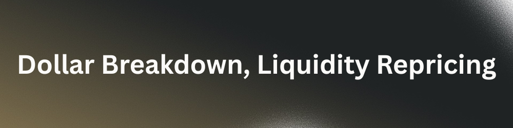 [Test!-Week1] Dollar Breakdown, Liquidity Repricing